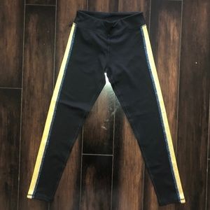 SPIRITUAL GANGSTER KIDS STRIPED LEGGINGS - SZ 10